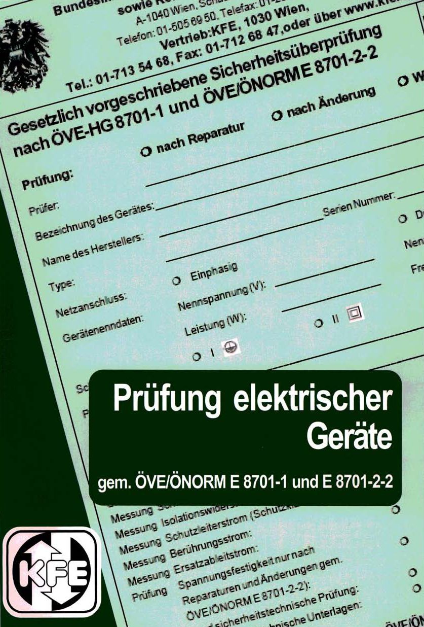 Broschüre "Prüfung gemäß E8701"